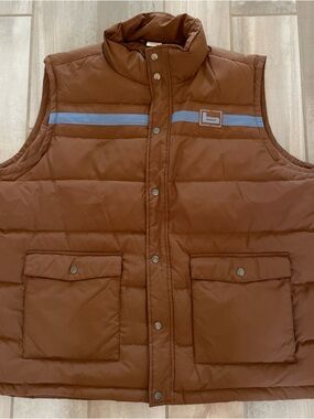 Banded Gear Vest Men’s 2XL Brown Down Waterfowl Insulated Puffer Hunting Duck